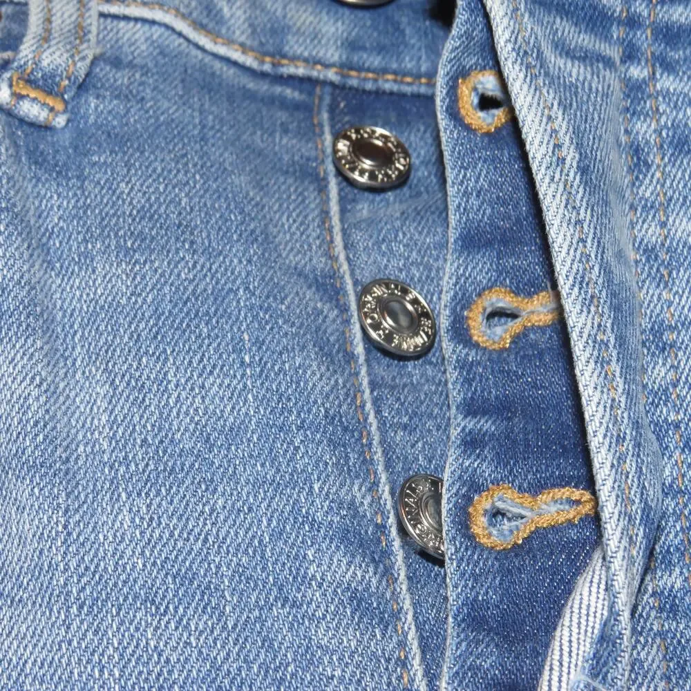 Re/Done Originals Light Wash Denim 90’s High Rise Skinny Ankle Crop Jeans - Picture 9 of 13